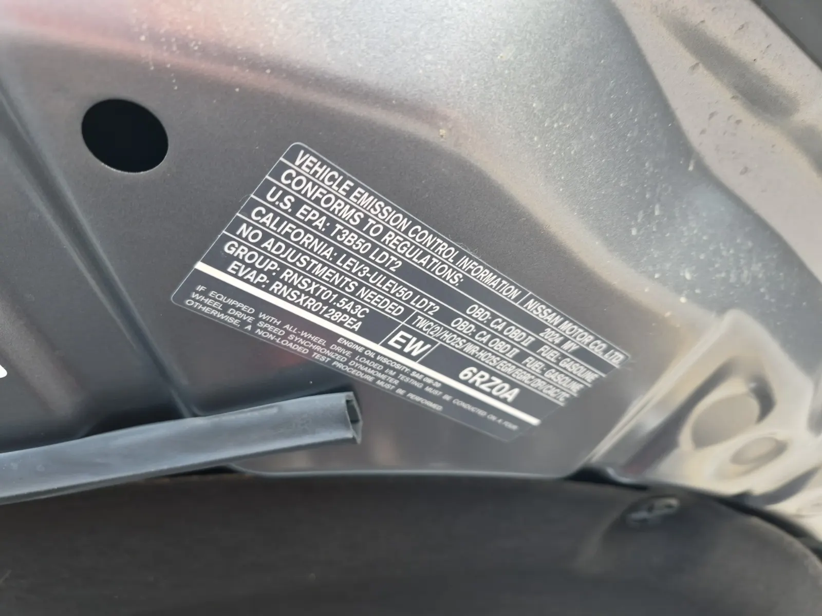 Emission Sticker Photo