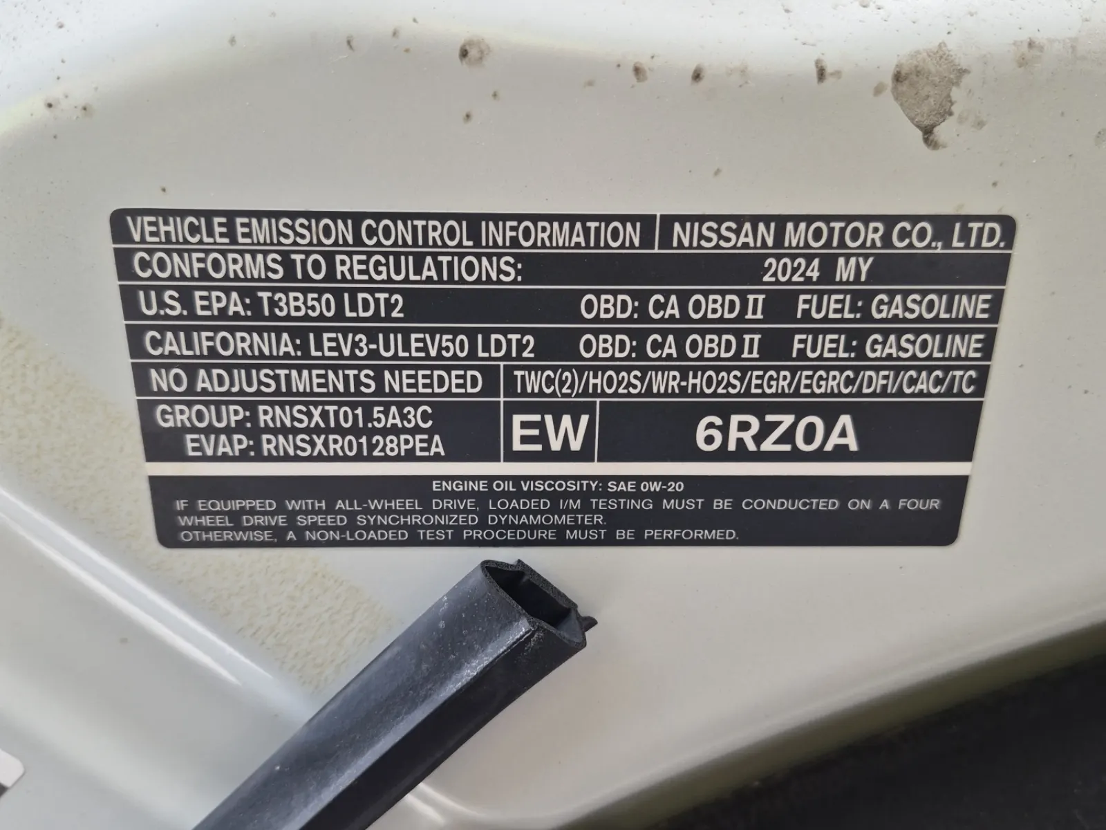Emission Sticker Photo