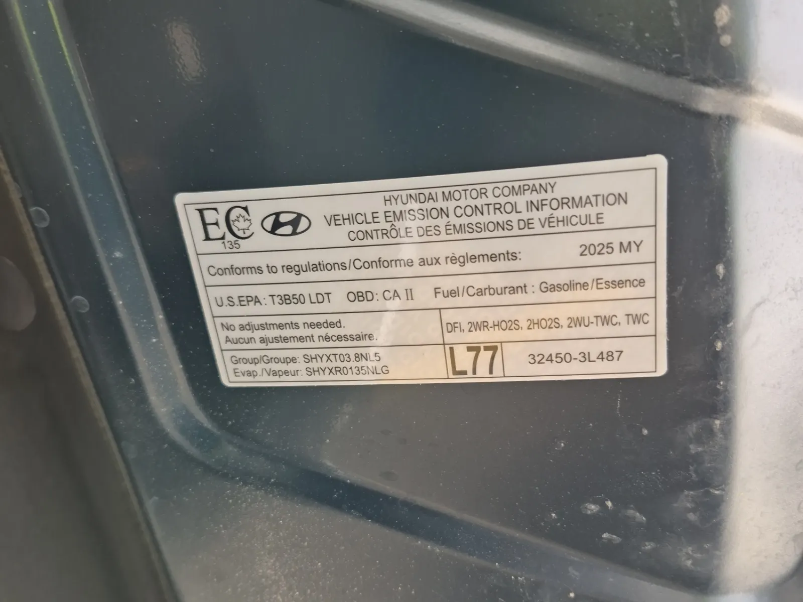 Emission Sticker Photo