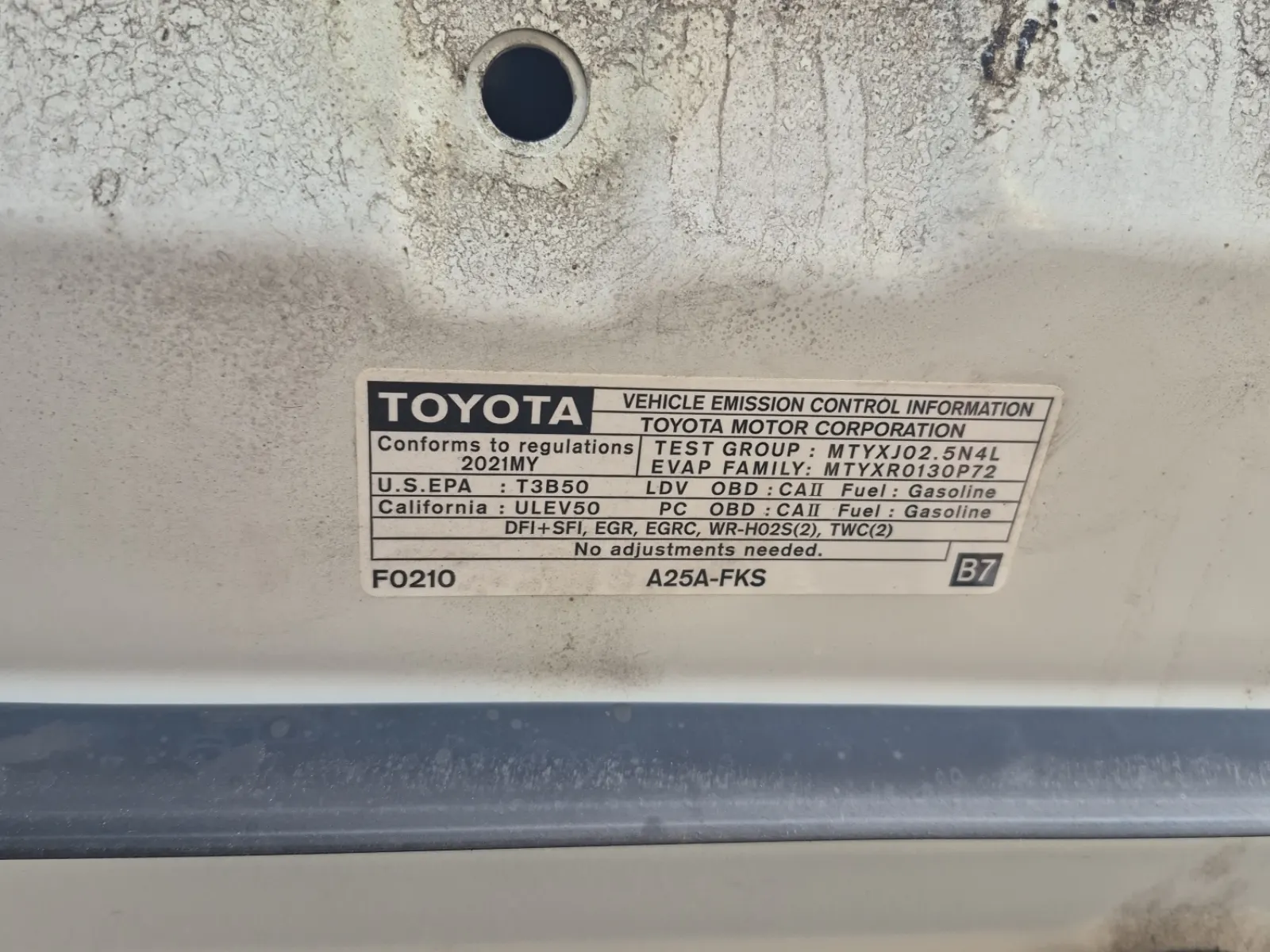 Emission Sticker Photo