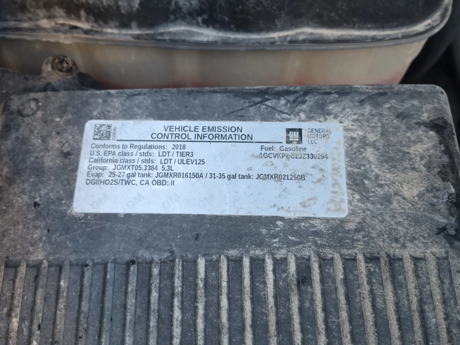 Emission Sticker Photo