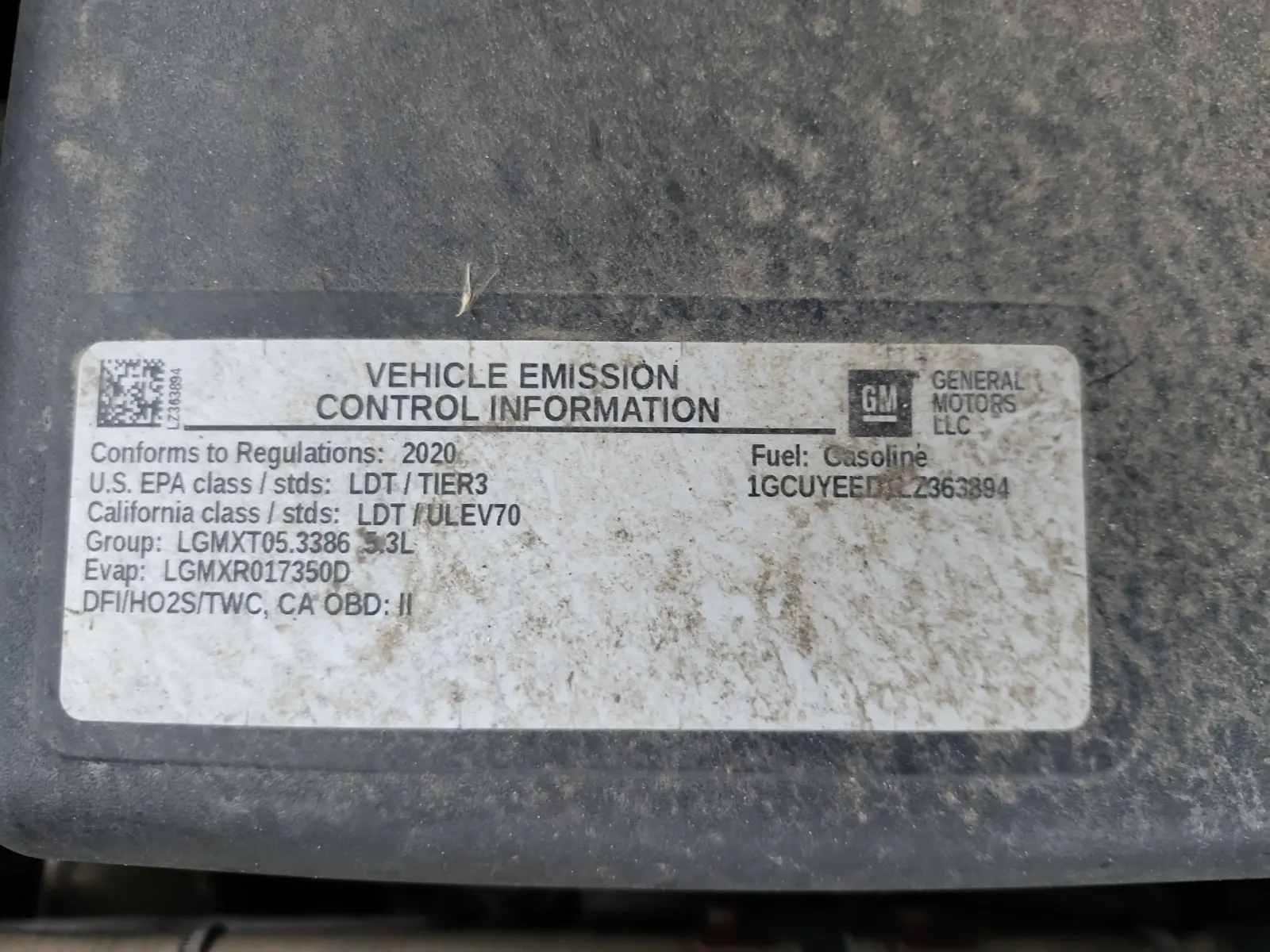 Emission Sticker Photo