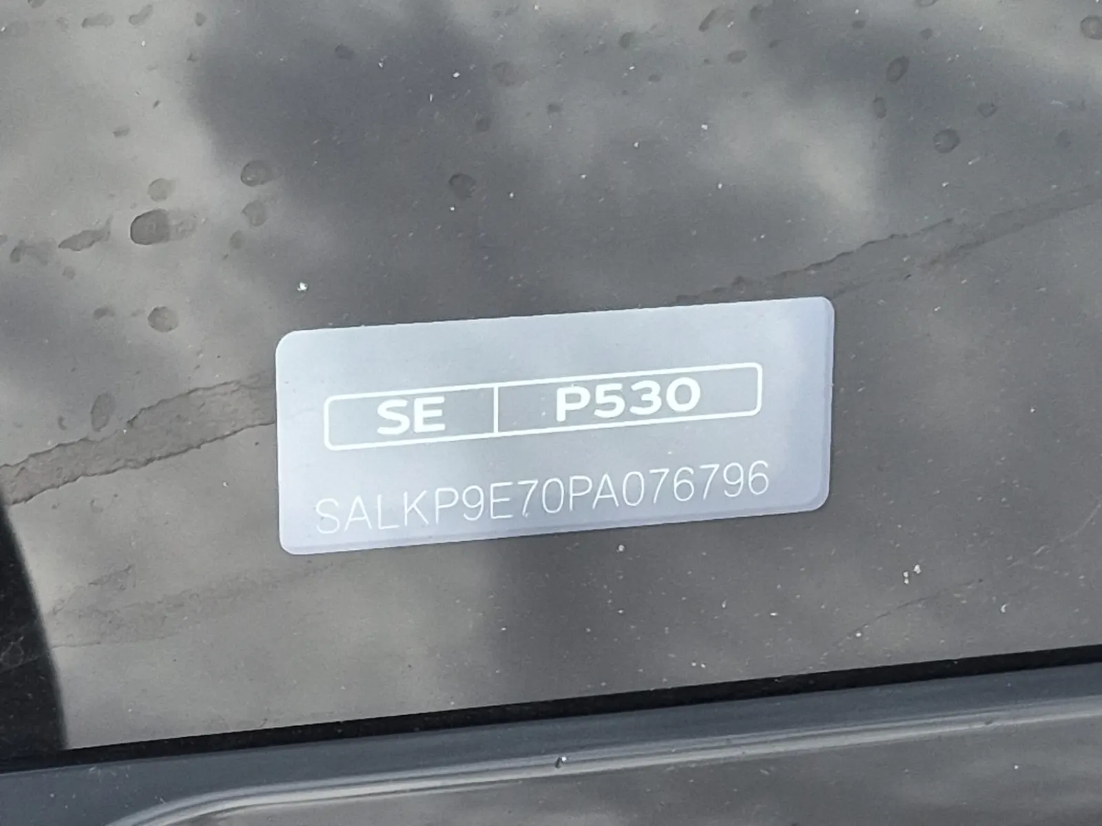 Dash VIN Plate Photo