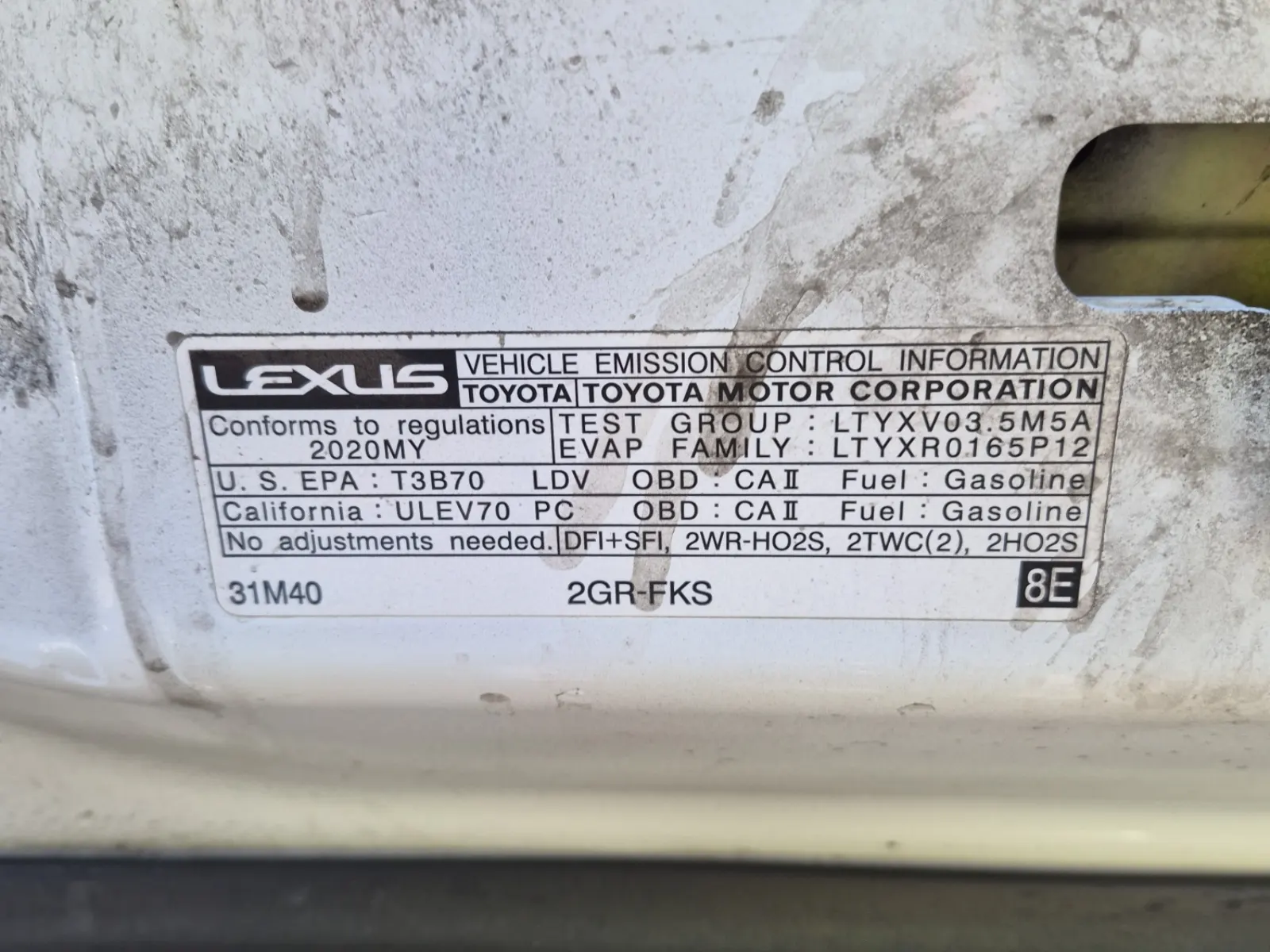 Emission Sticker Photo