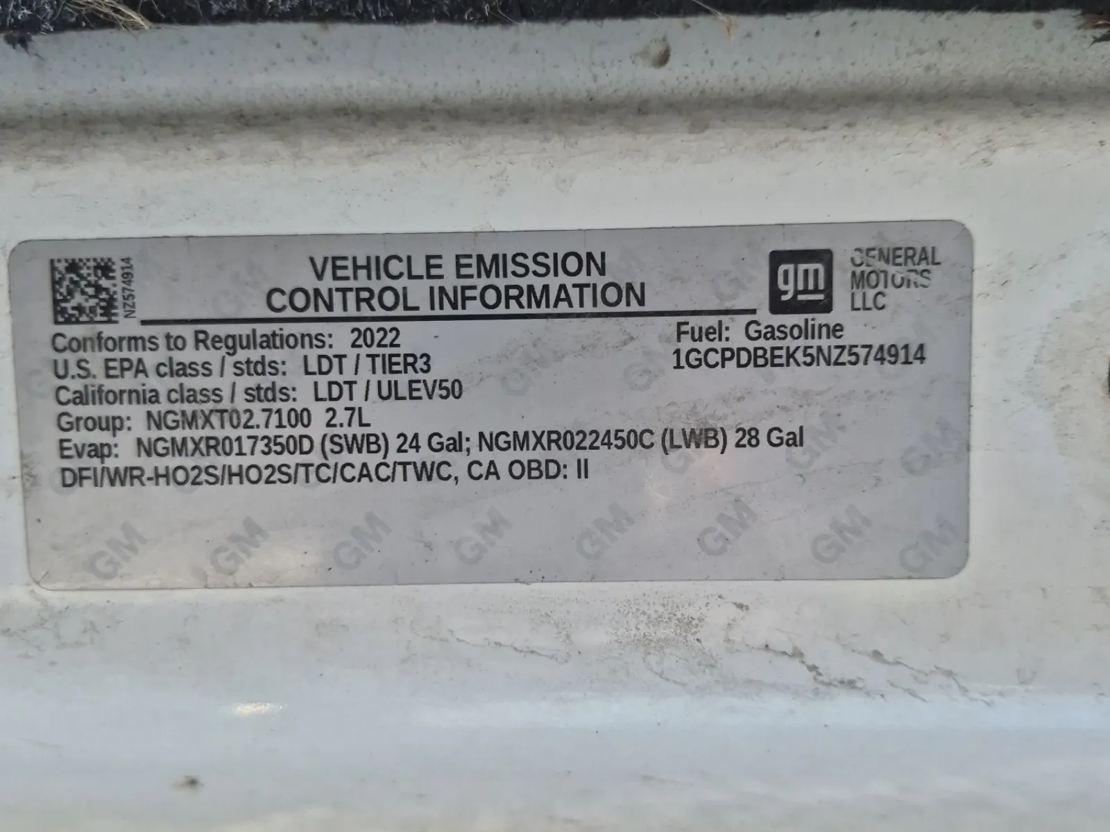 Emission Sticker Photo