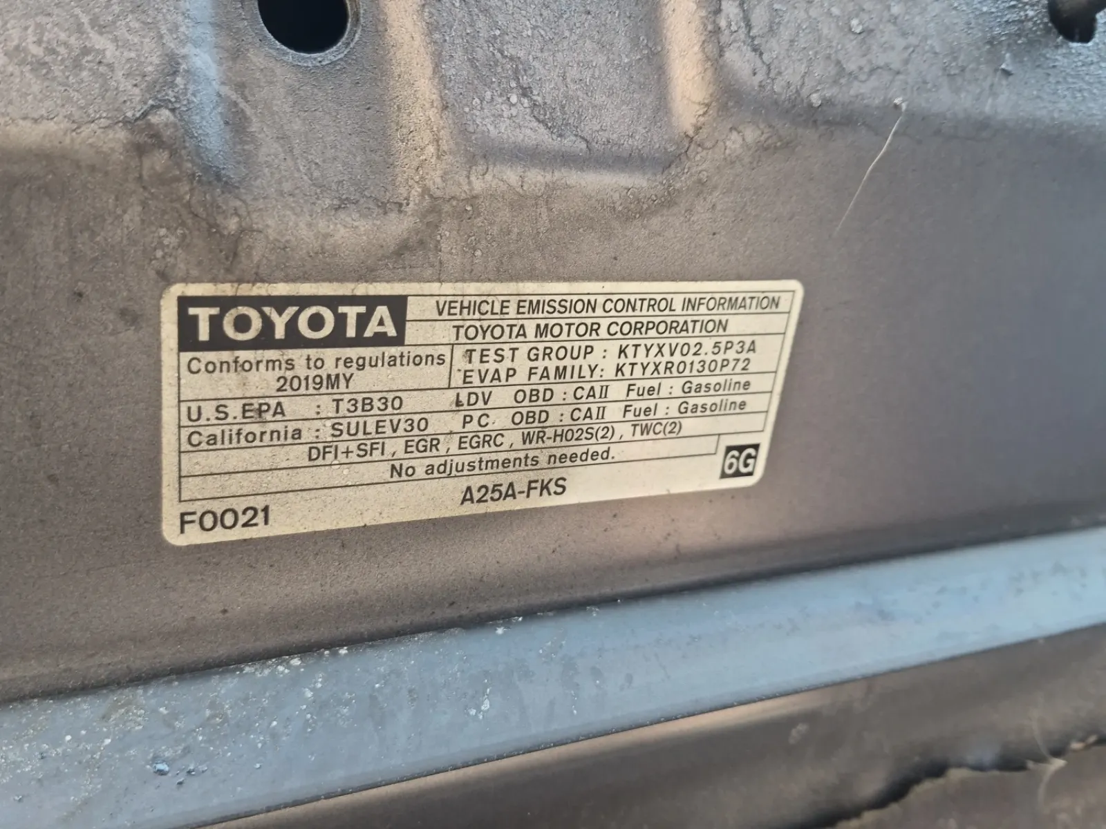 Emission Sticker Photo