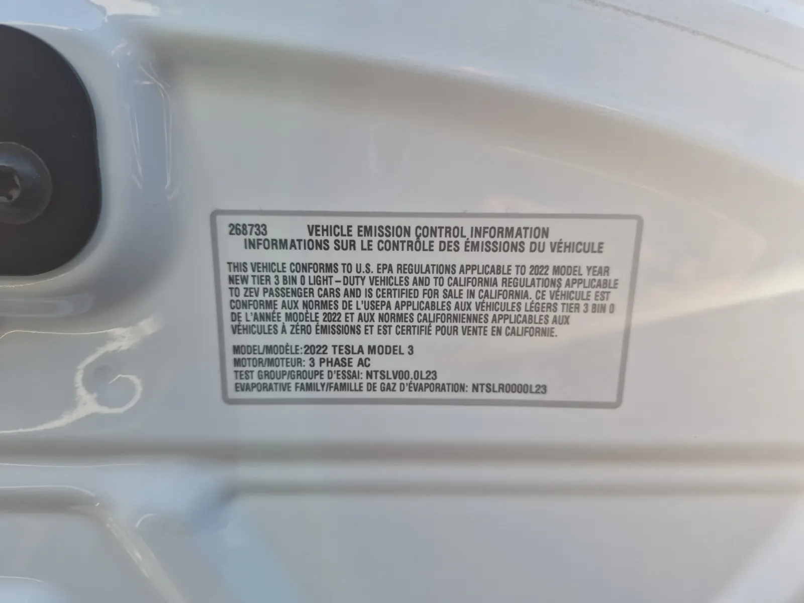 Emission Sticker Photo