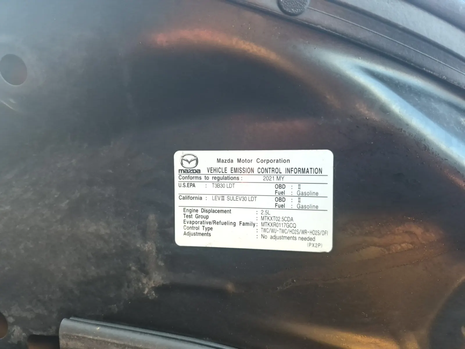 Emission Sticker Photo
