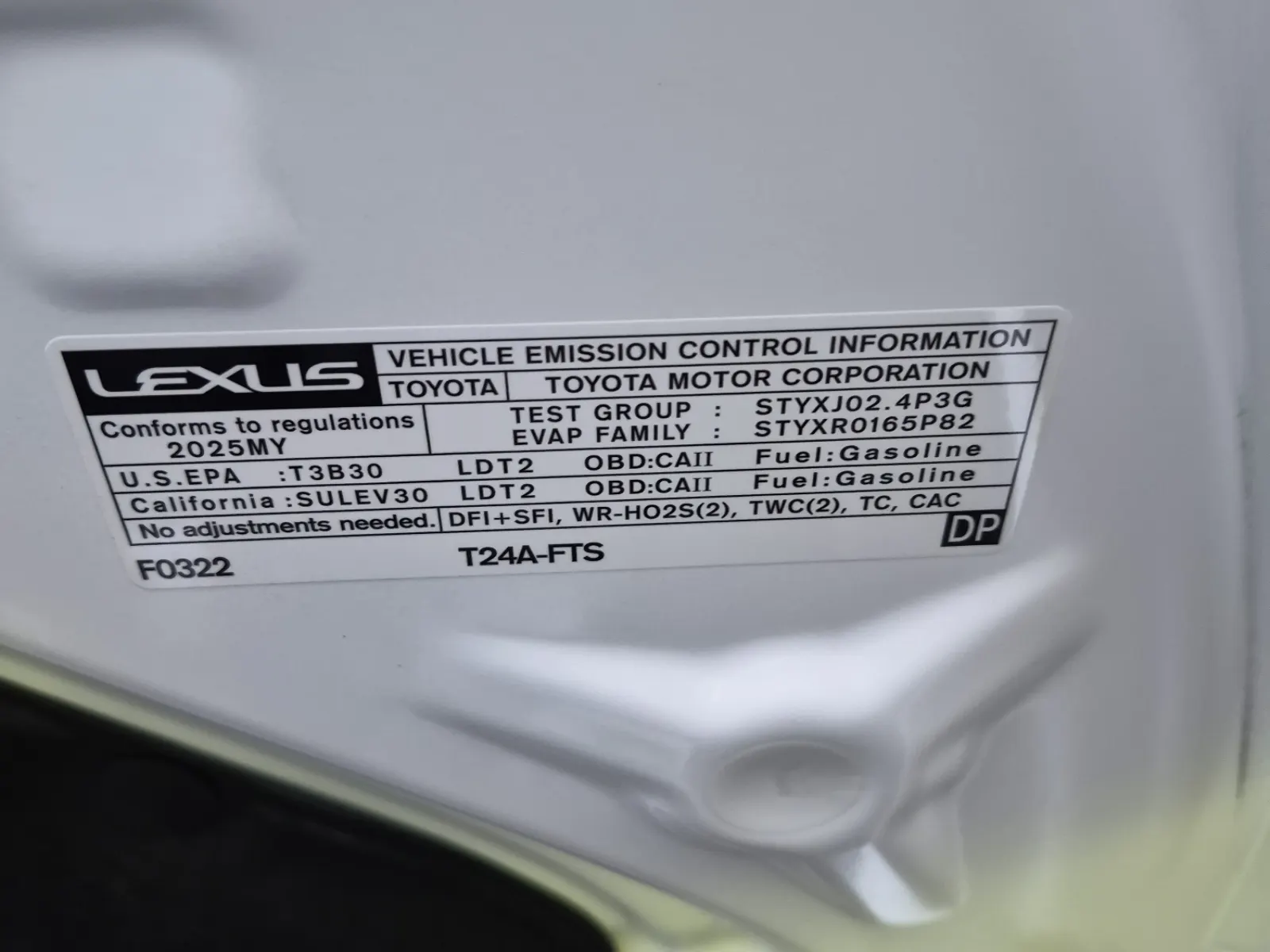 Emission Sticker Photo