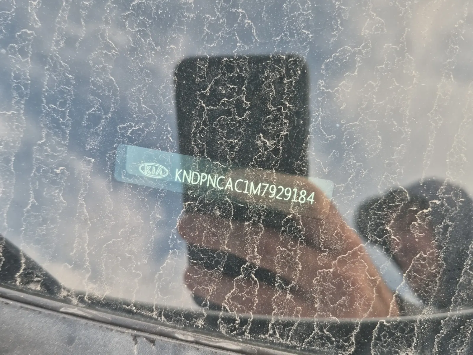 Dash VIN Plate Photo