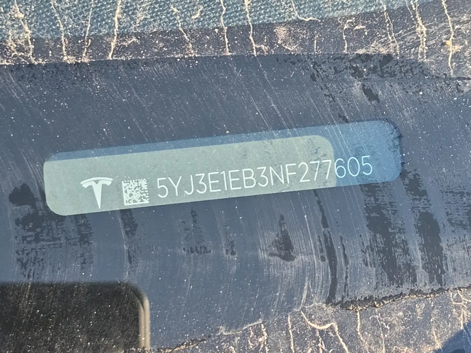 Dash VIN Plate Photo