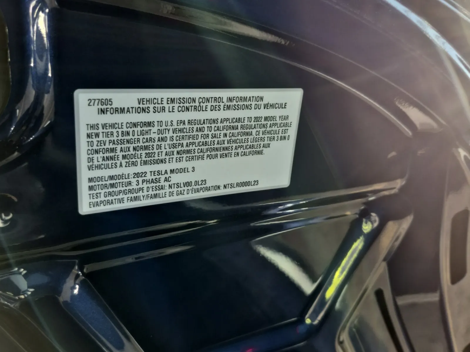 Emission Sticker Photo