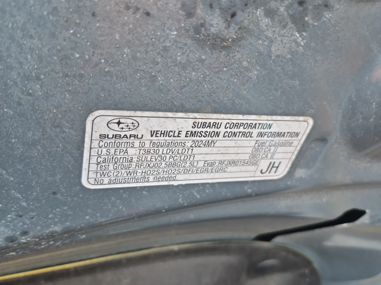 Emission Sticker Photo