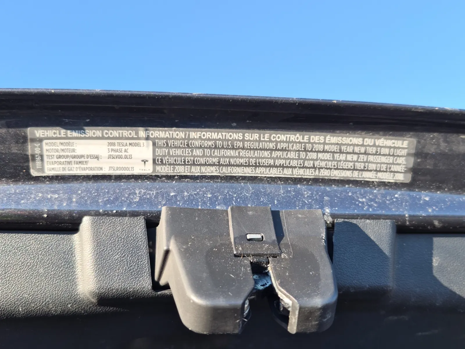 Emission Sticker Photo
