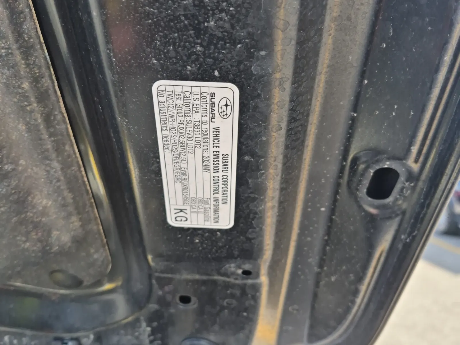 Emission Sticker Photo