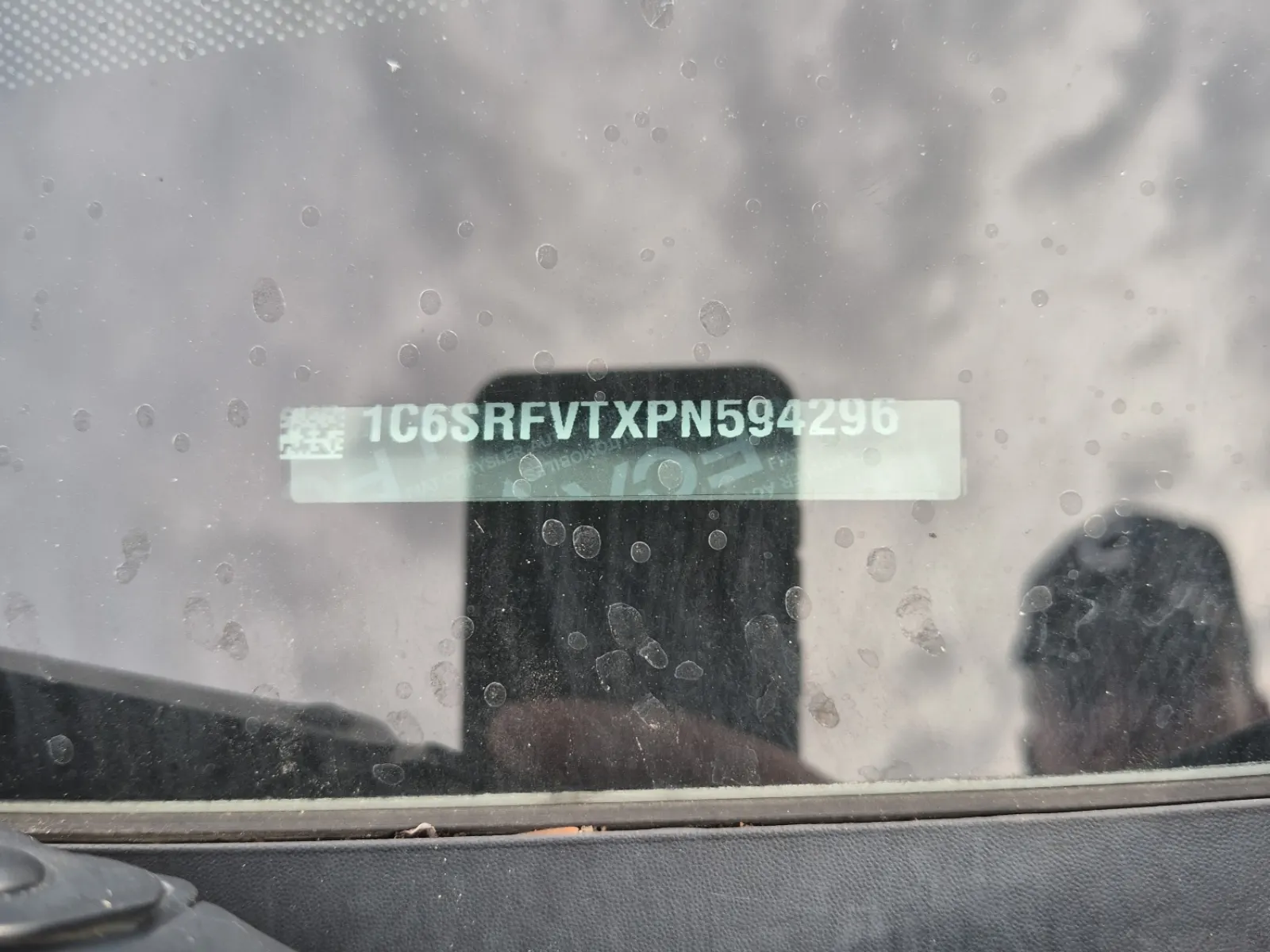 Dash VIN Plate Photo