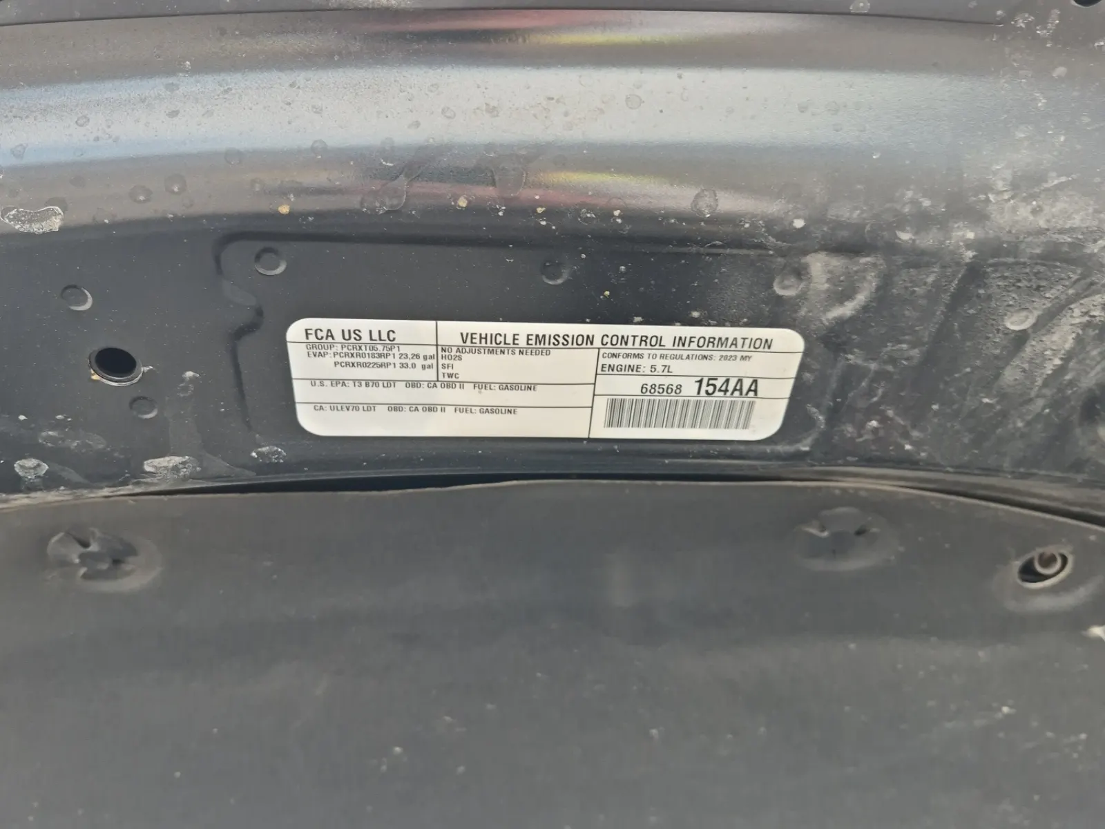 Emission Sticker Photo