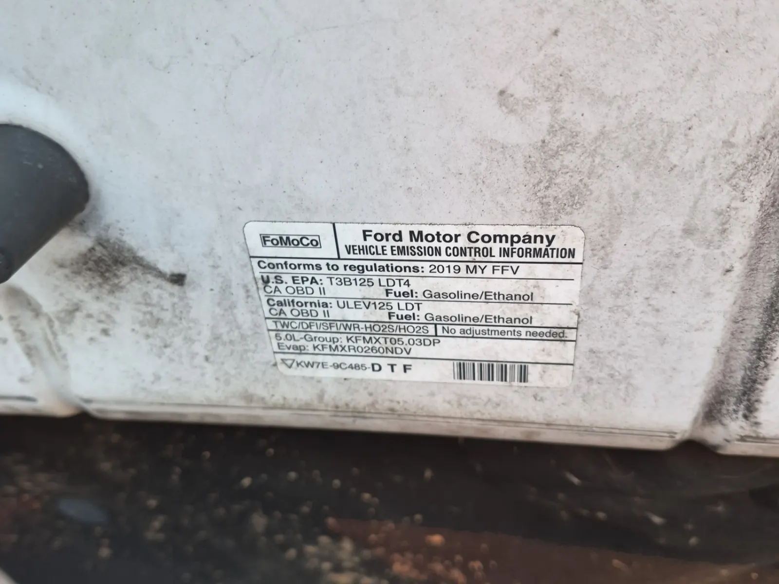 Emission Sticker Photo