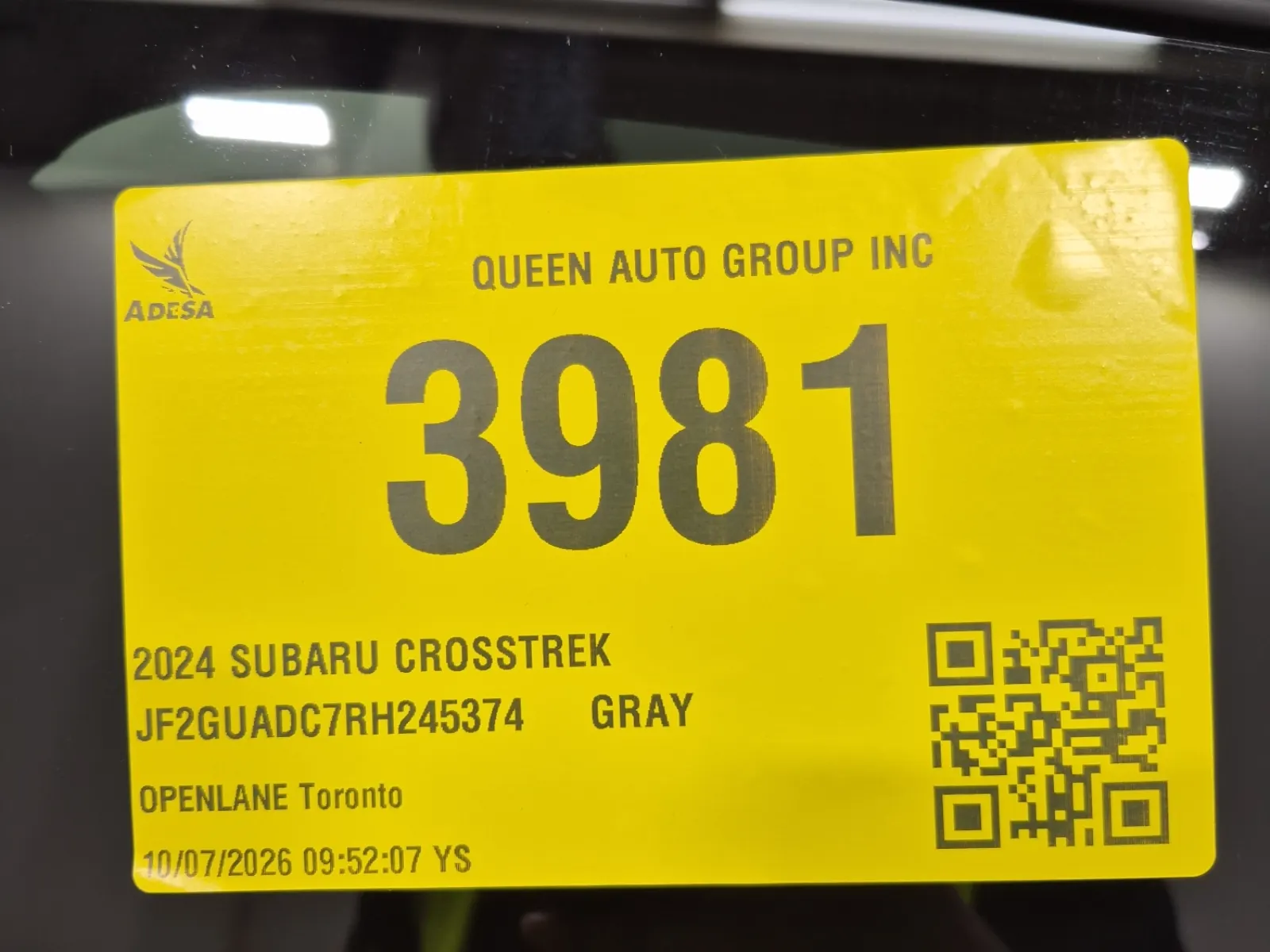 Inventory Label Photo