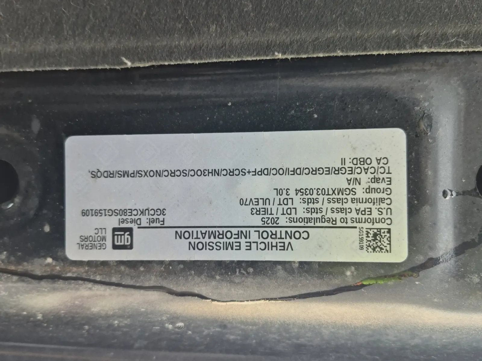 Emission Sticker Photo