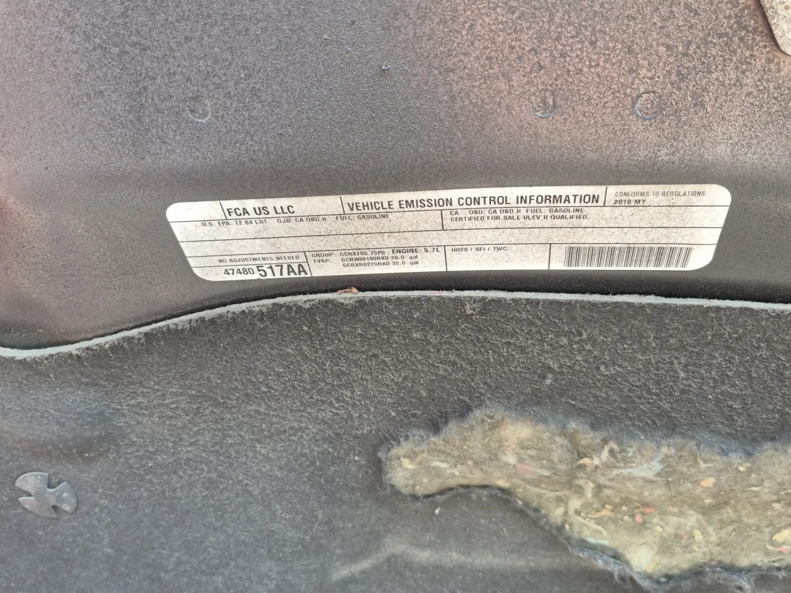 Emission Sticker Photo