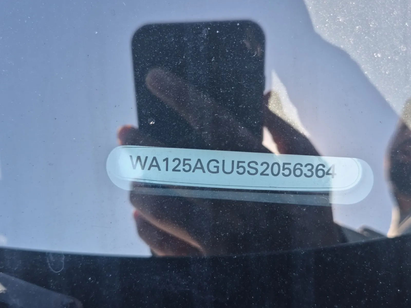 Dash VIN Plate Photo