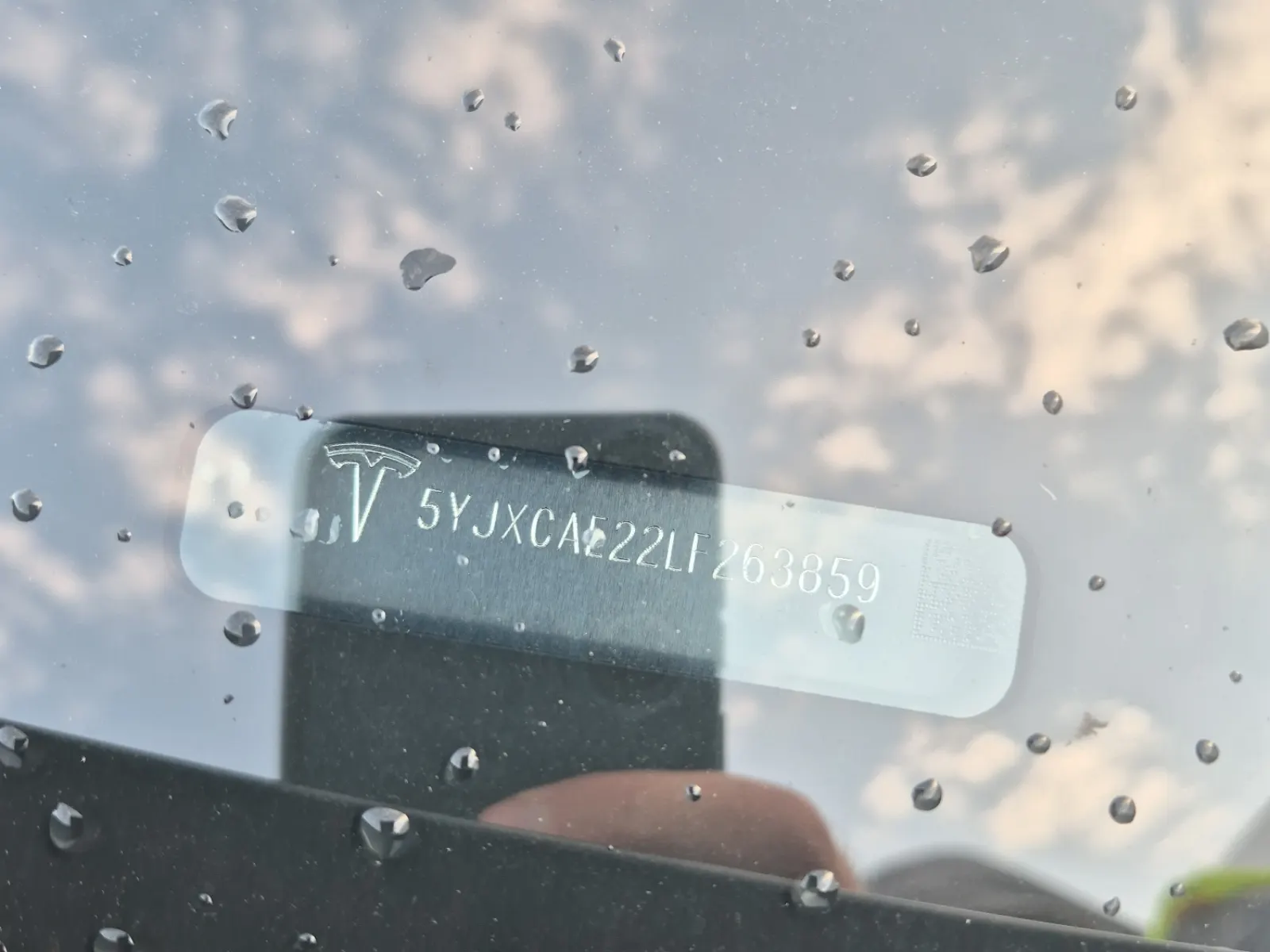 Dash VIN Plate Photo