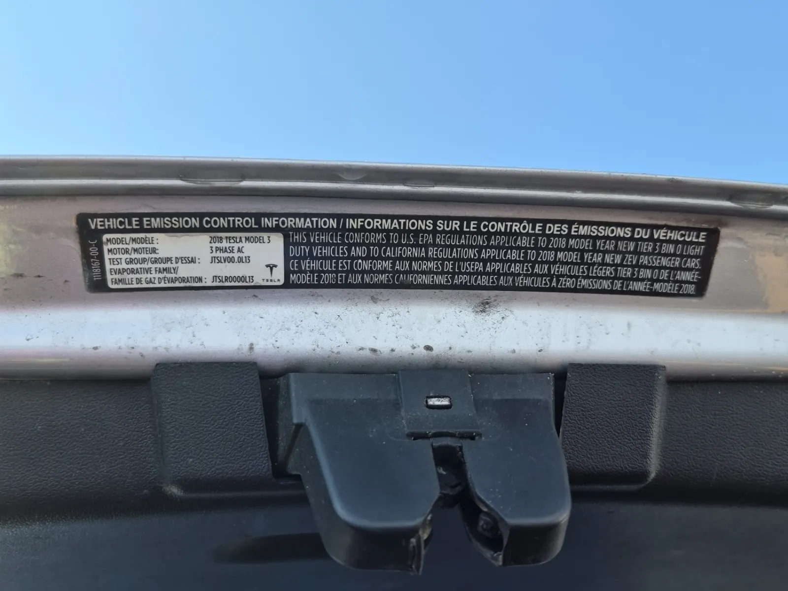 Emission Sticker Photo