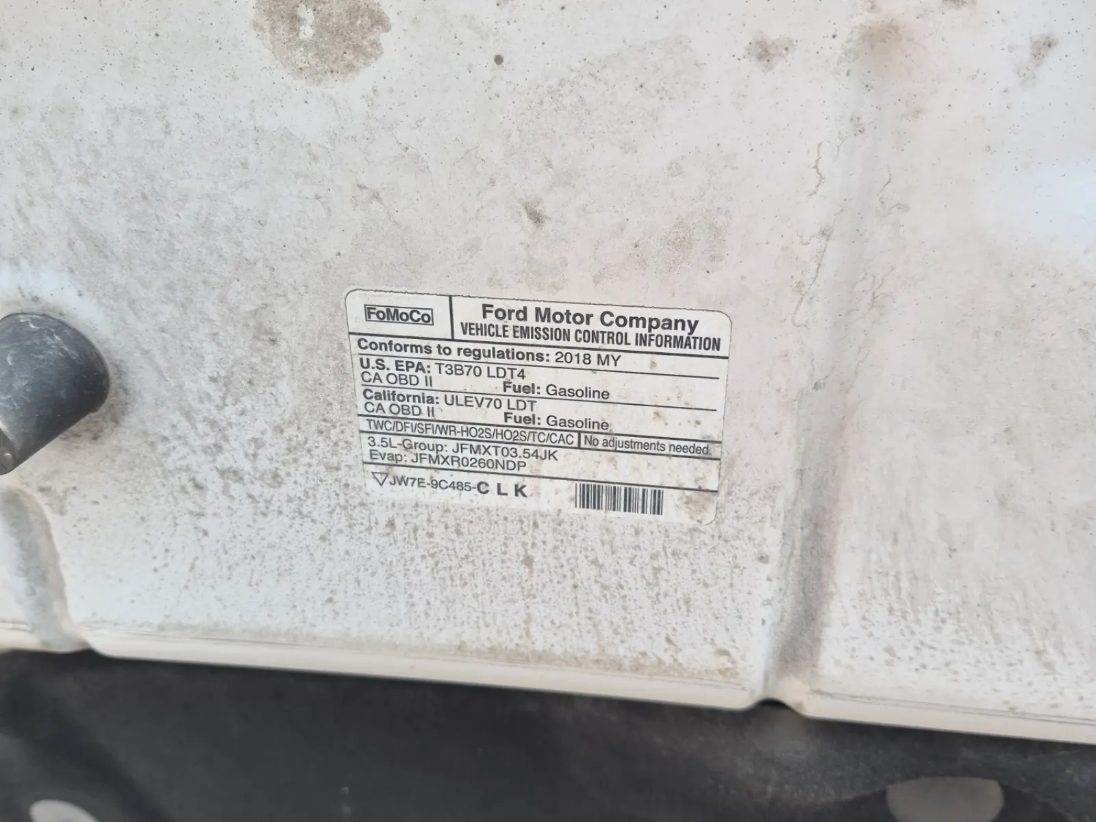 Emission Sticker Photo