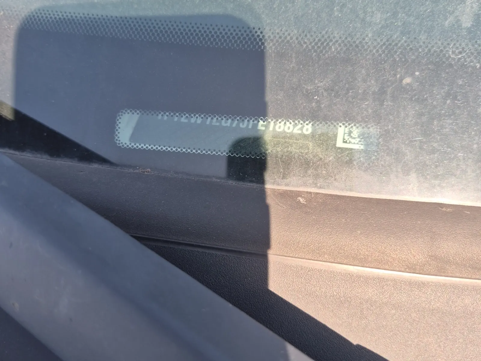 Dash VIN Plate Photo