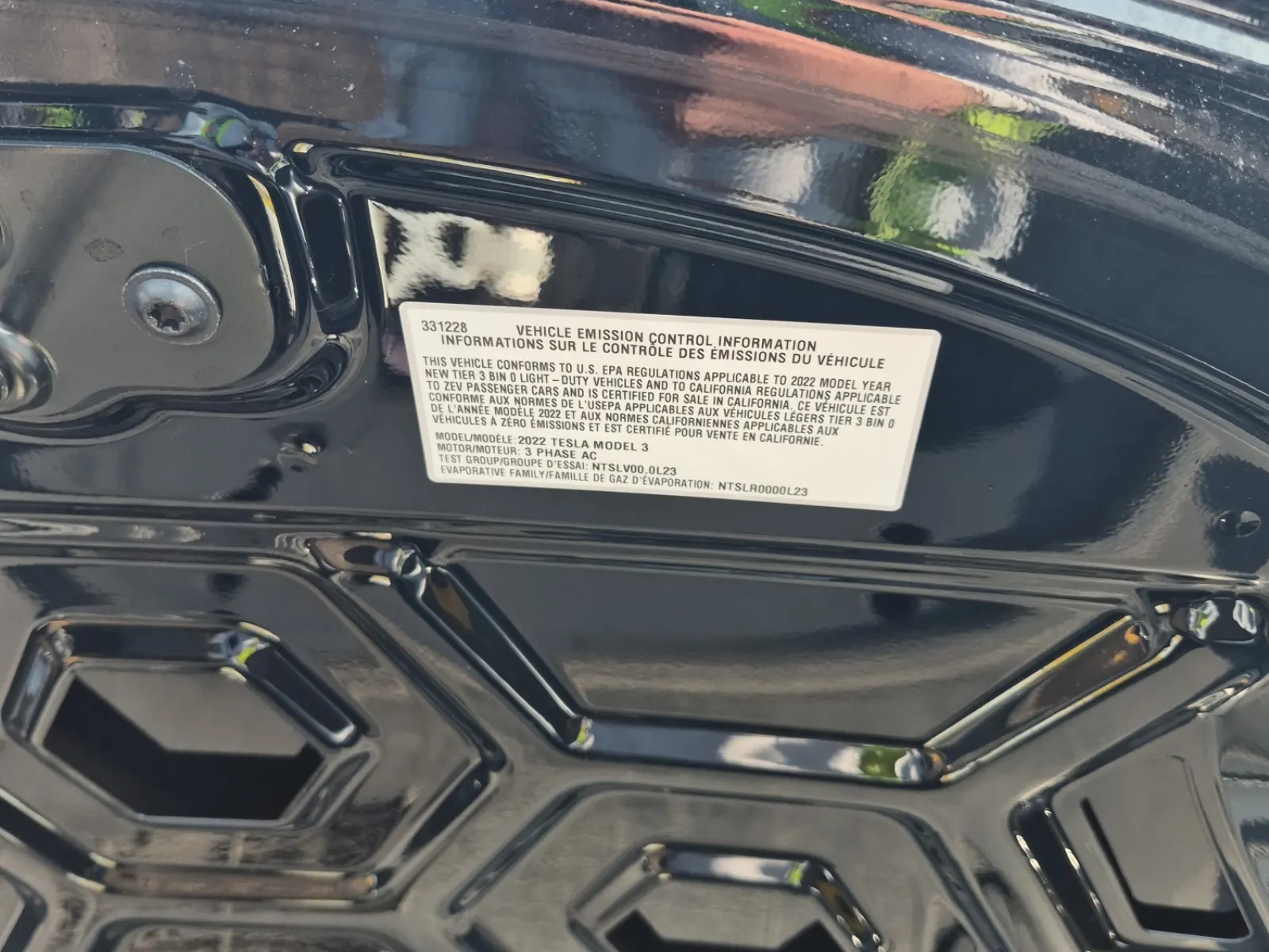 Emission Sticker Photo