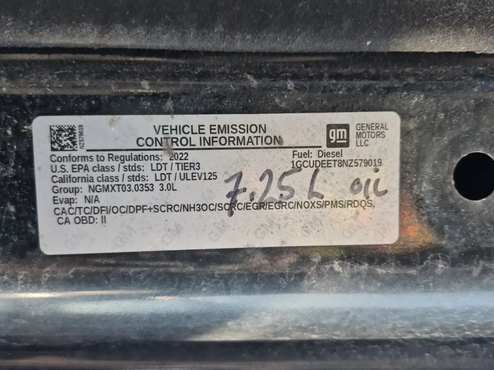 Emission Sticker Photo