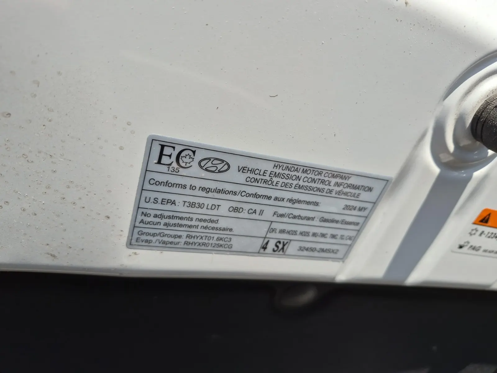 Emission Sticker Photo