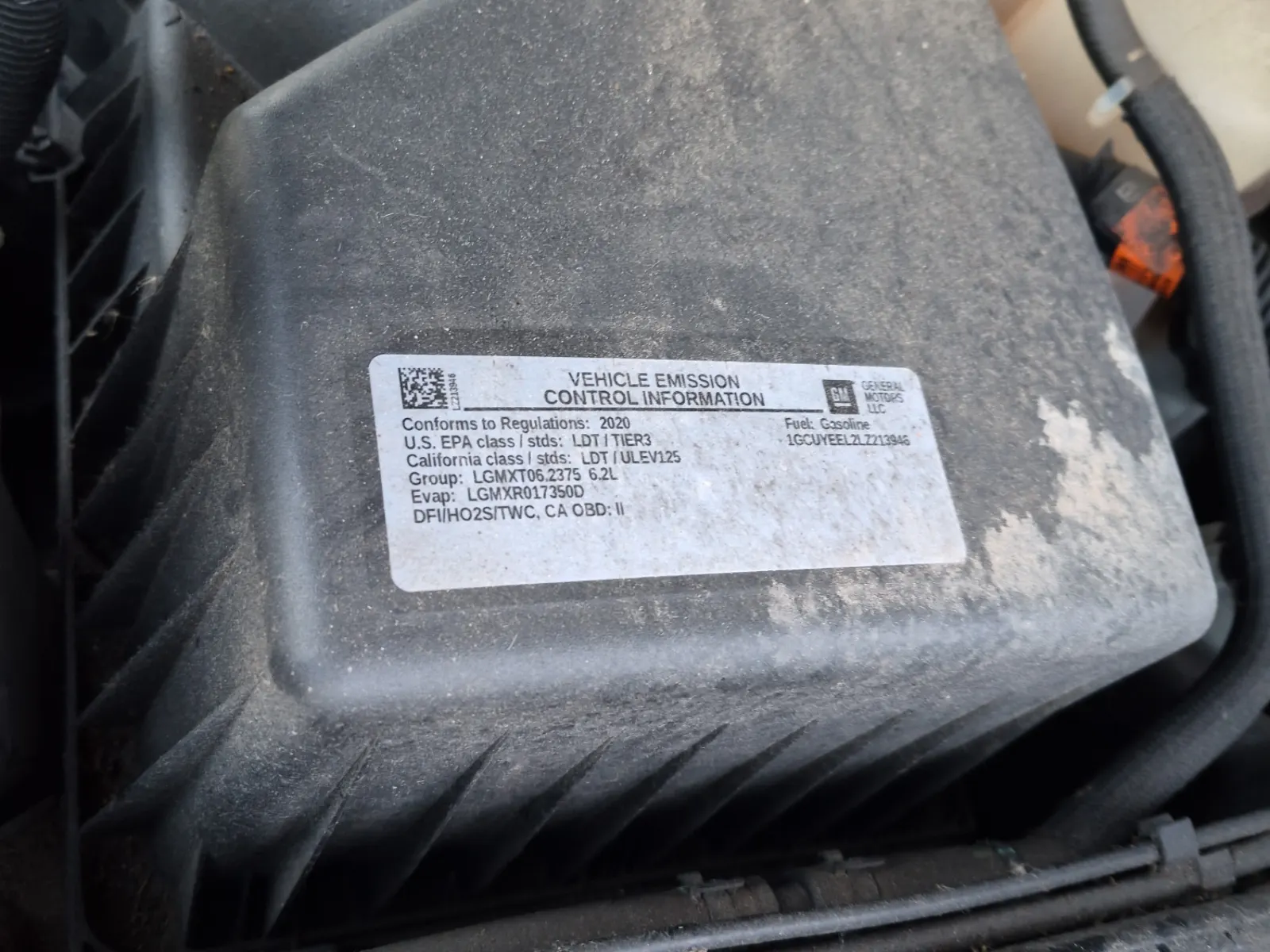 Emission Sticker Photo
