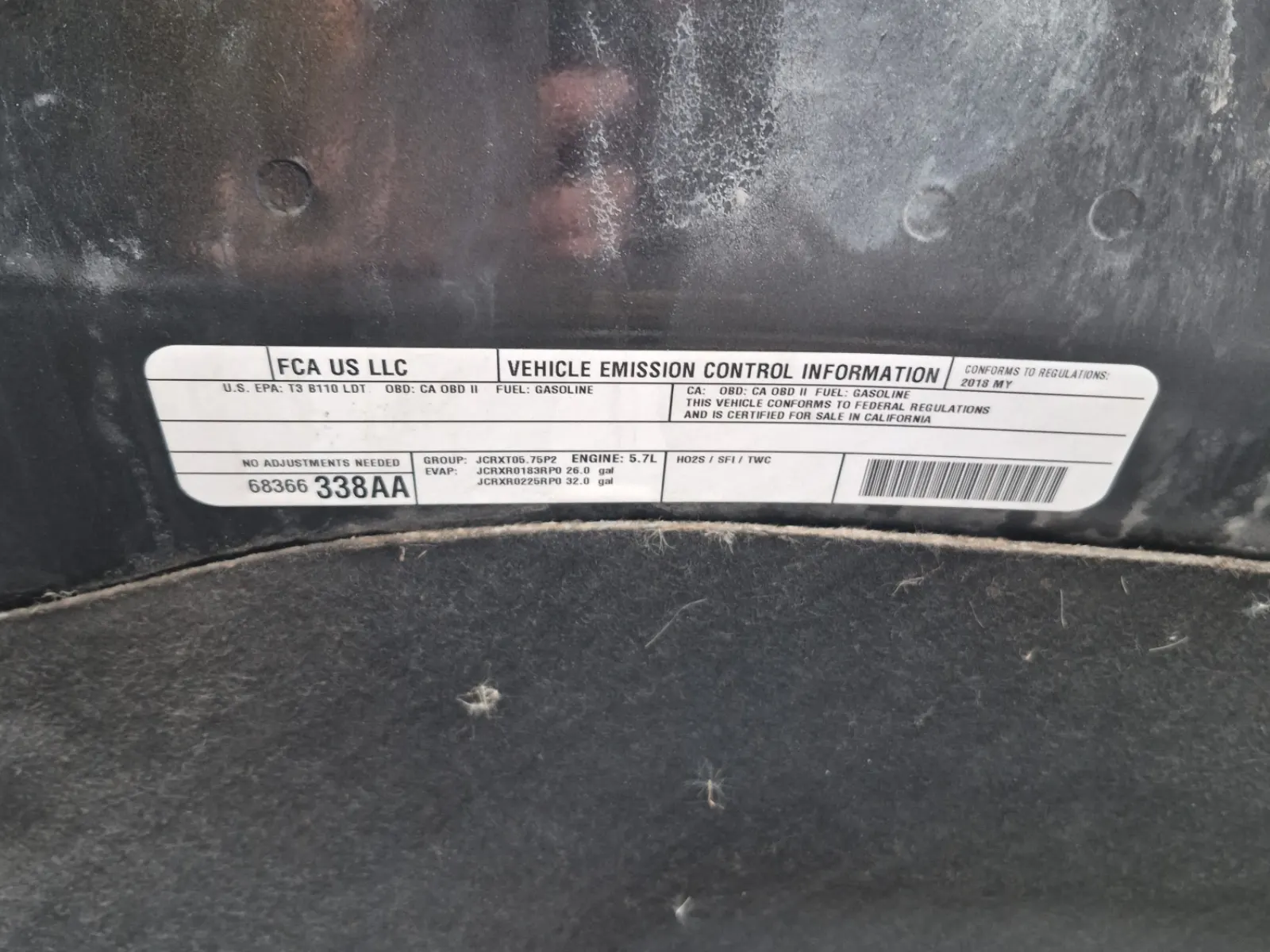 Emission Sticker Photo