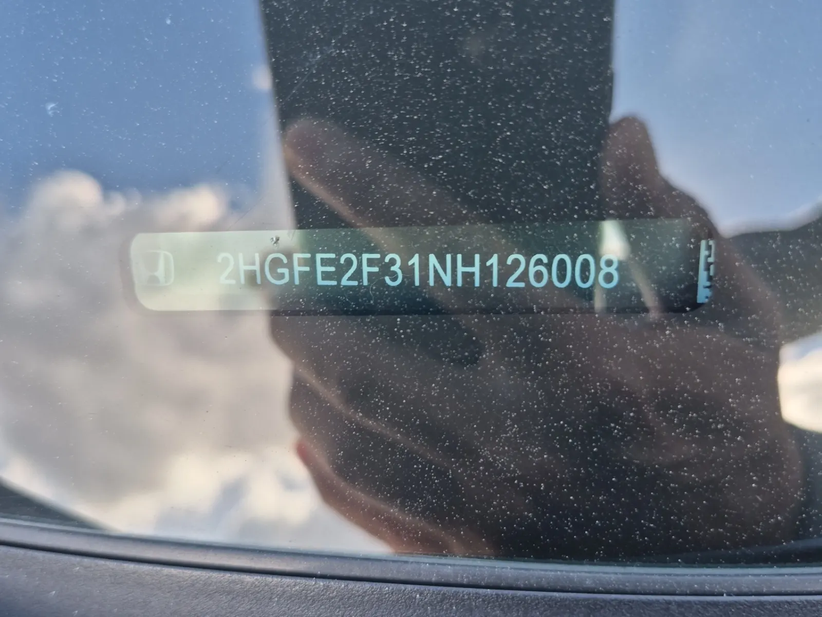 Dash VIN Plate Photo