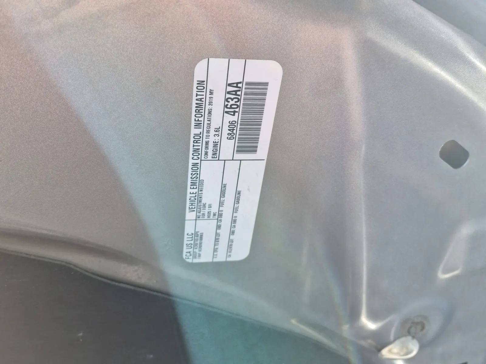 Emission Sticker Photo
