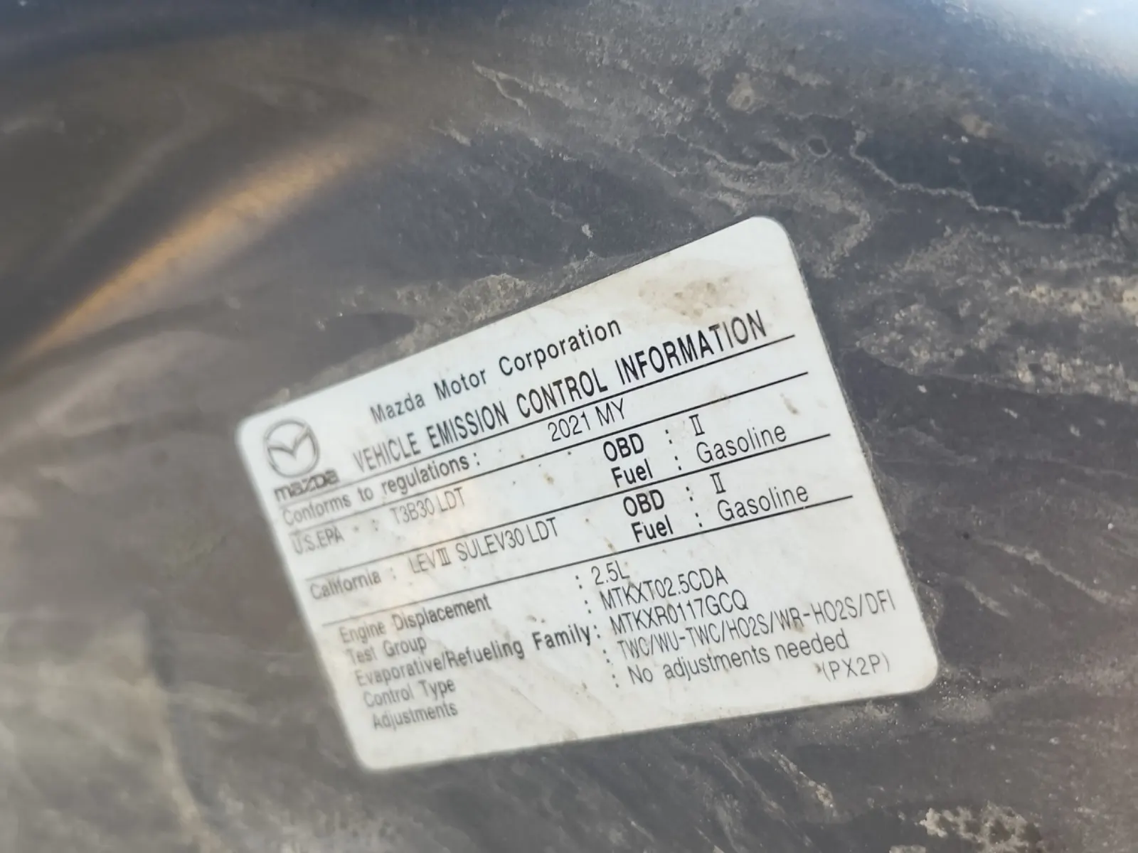 Emission Sticker Photo