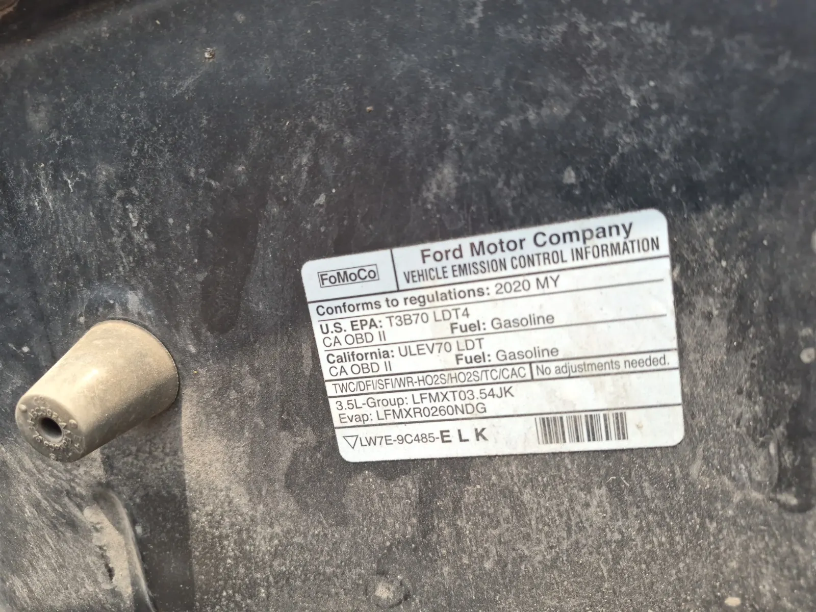 Emission Sticker Photo