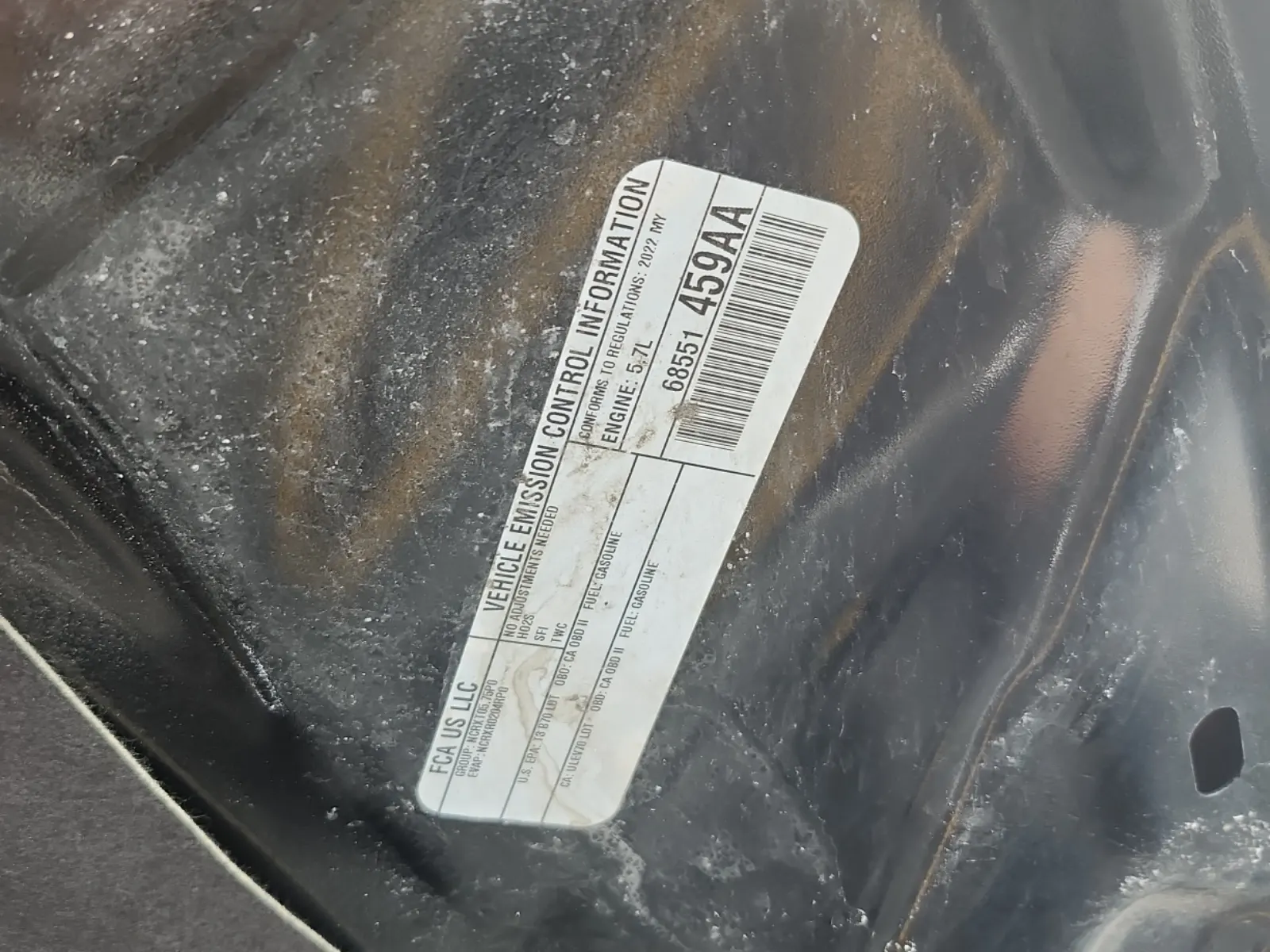 Emission Sticker Photo