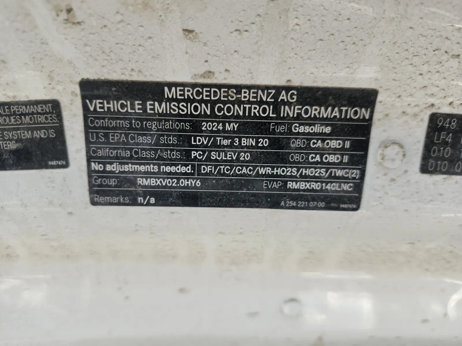 Emission Sticker Photo