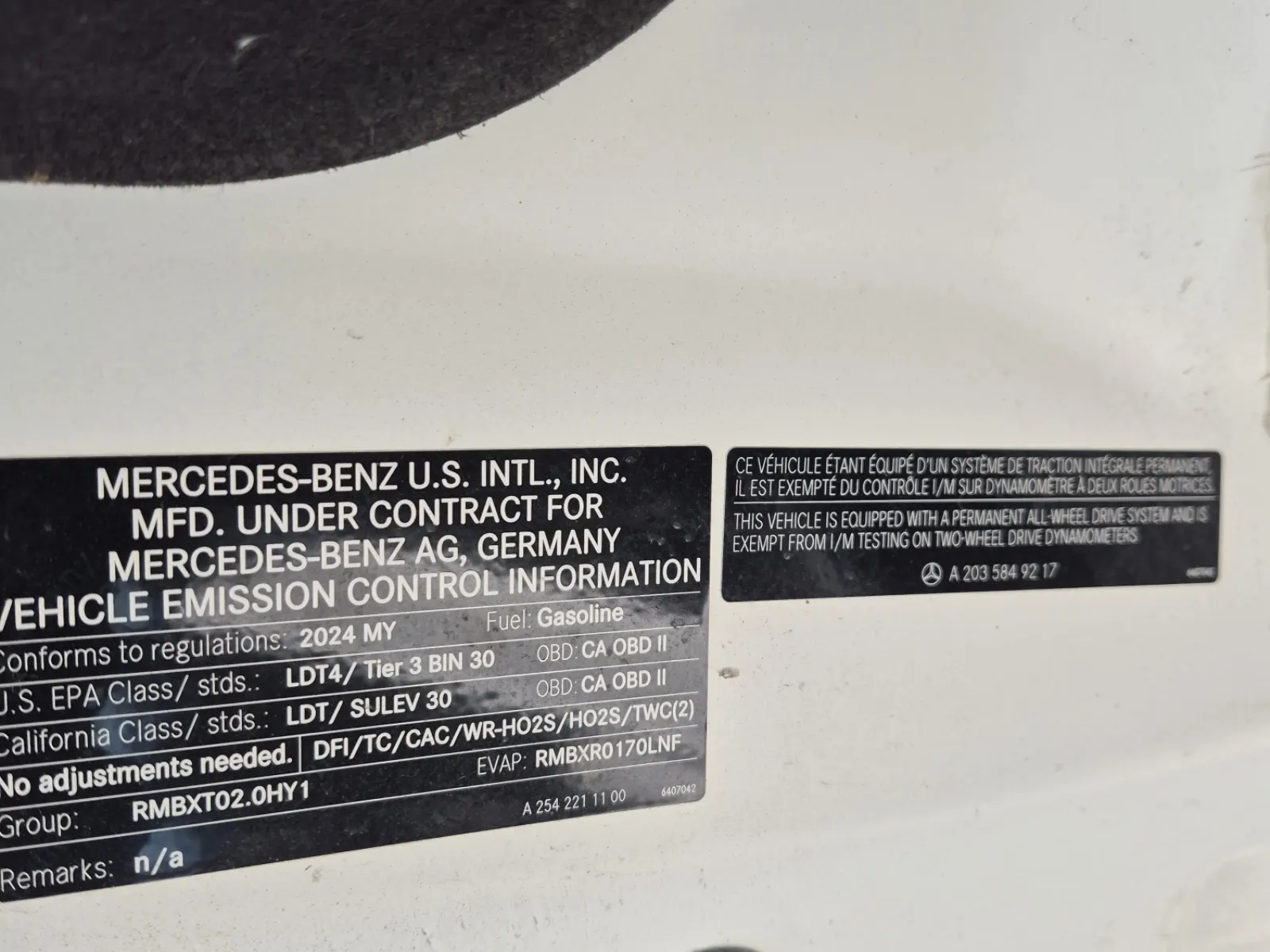 Emission Sticker Photo