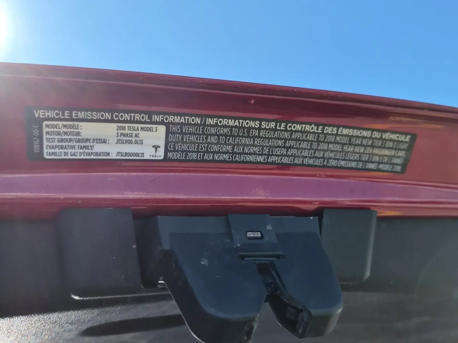 Emission Sticker Photo