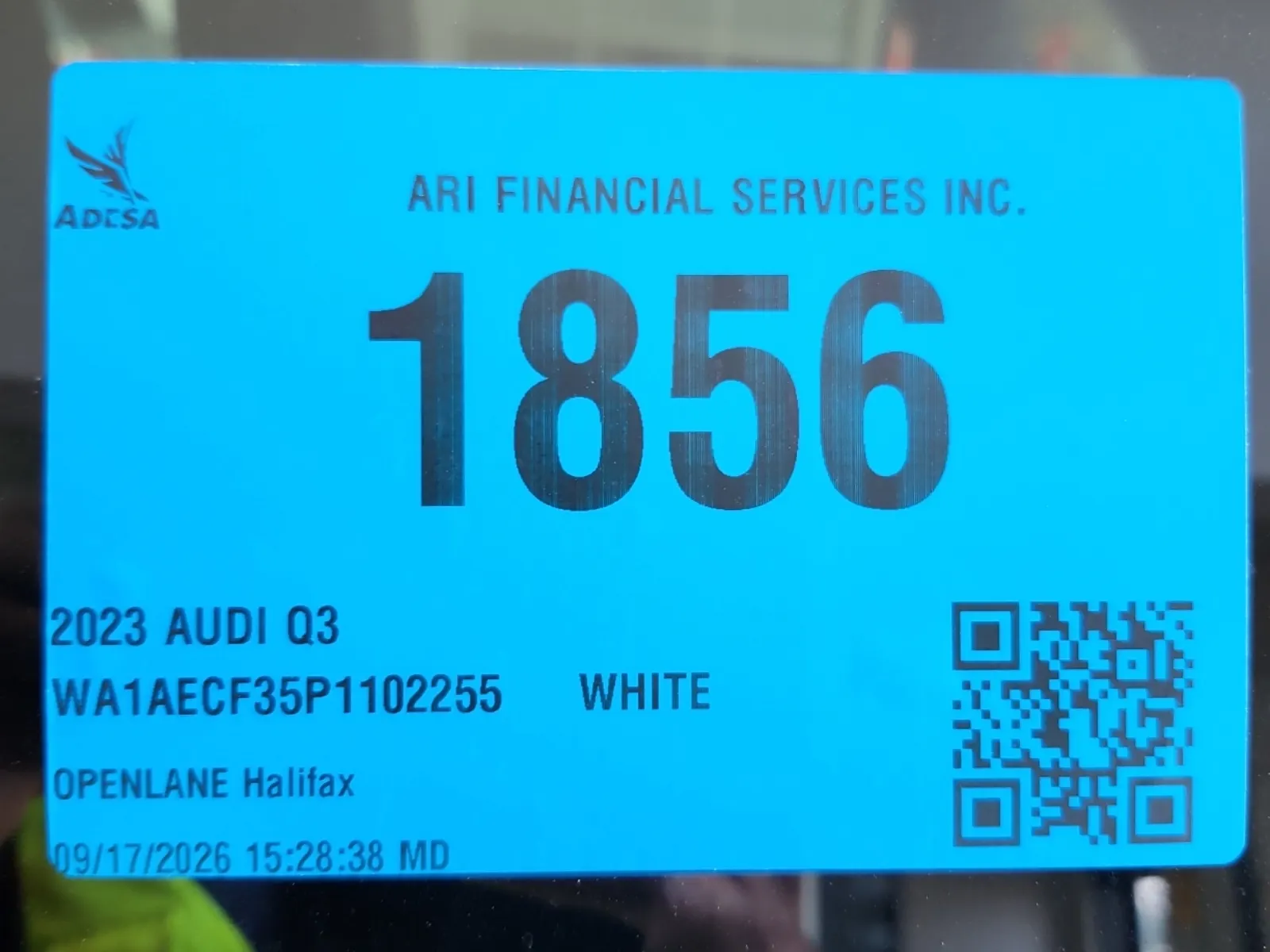 Inventory Label Photo