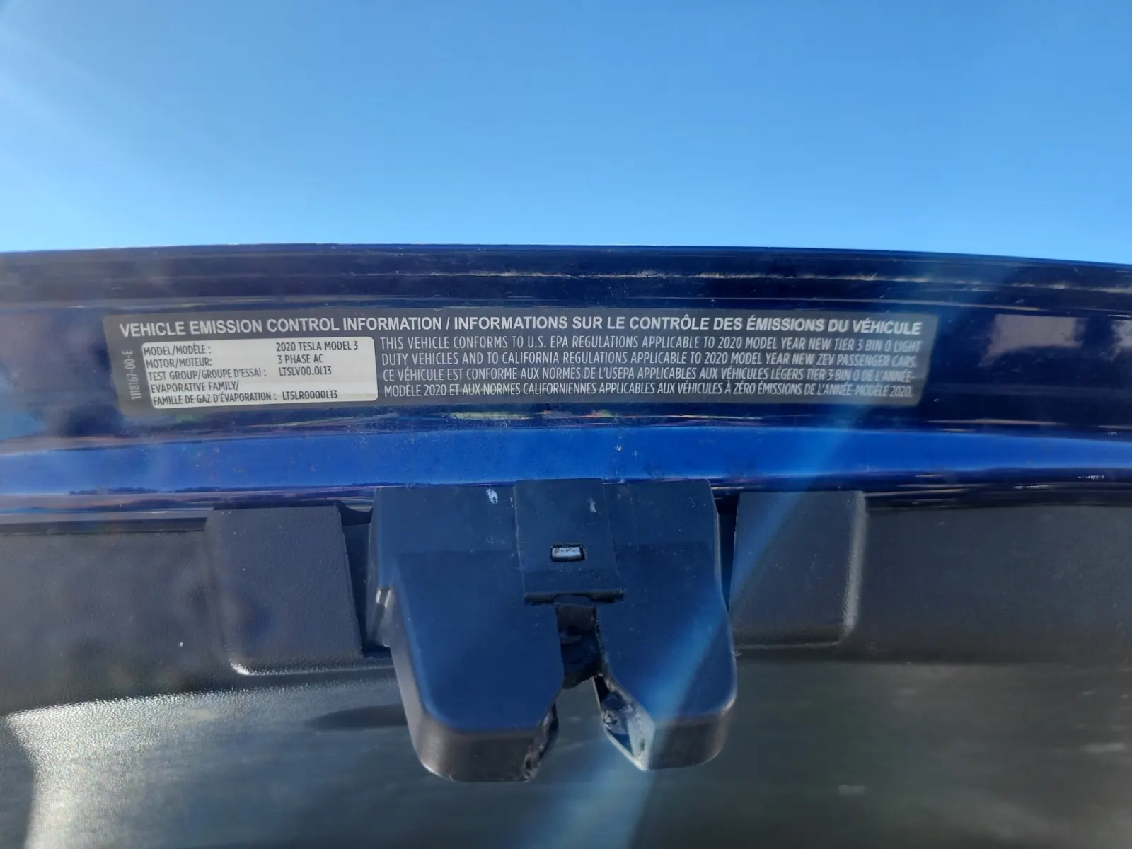 Emission Sticker Photo