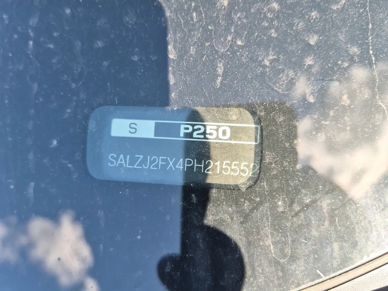 Dash VIN Plate Photo