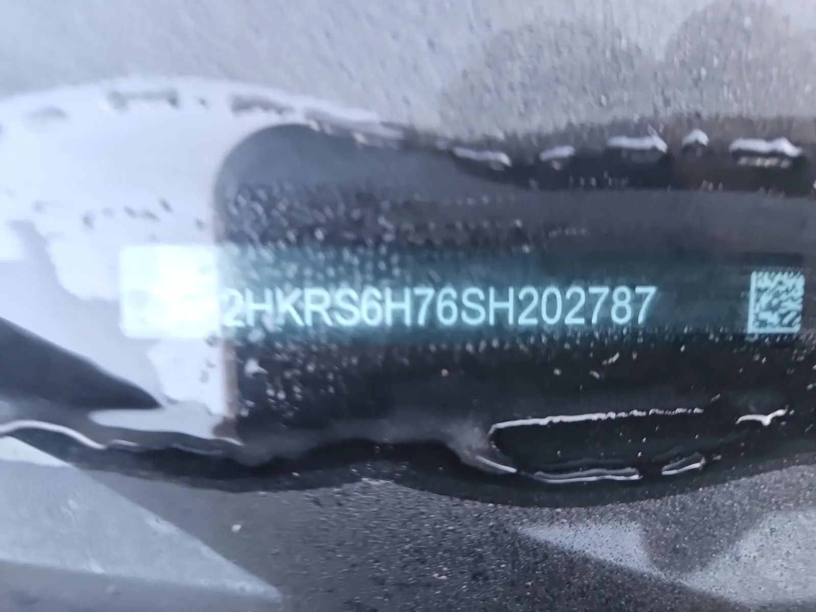 Dash VIN Plate Photo