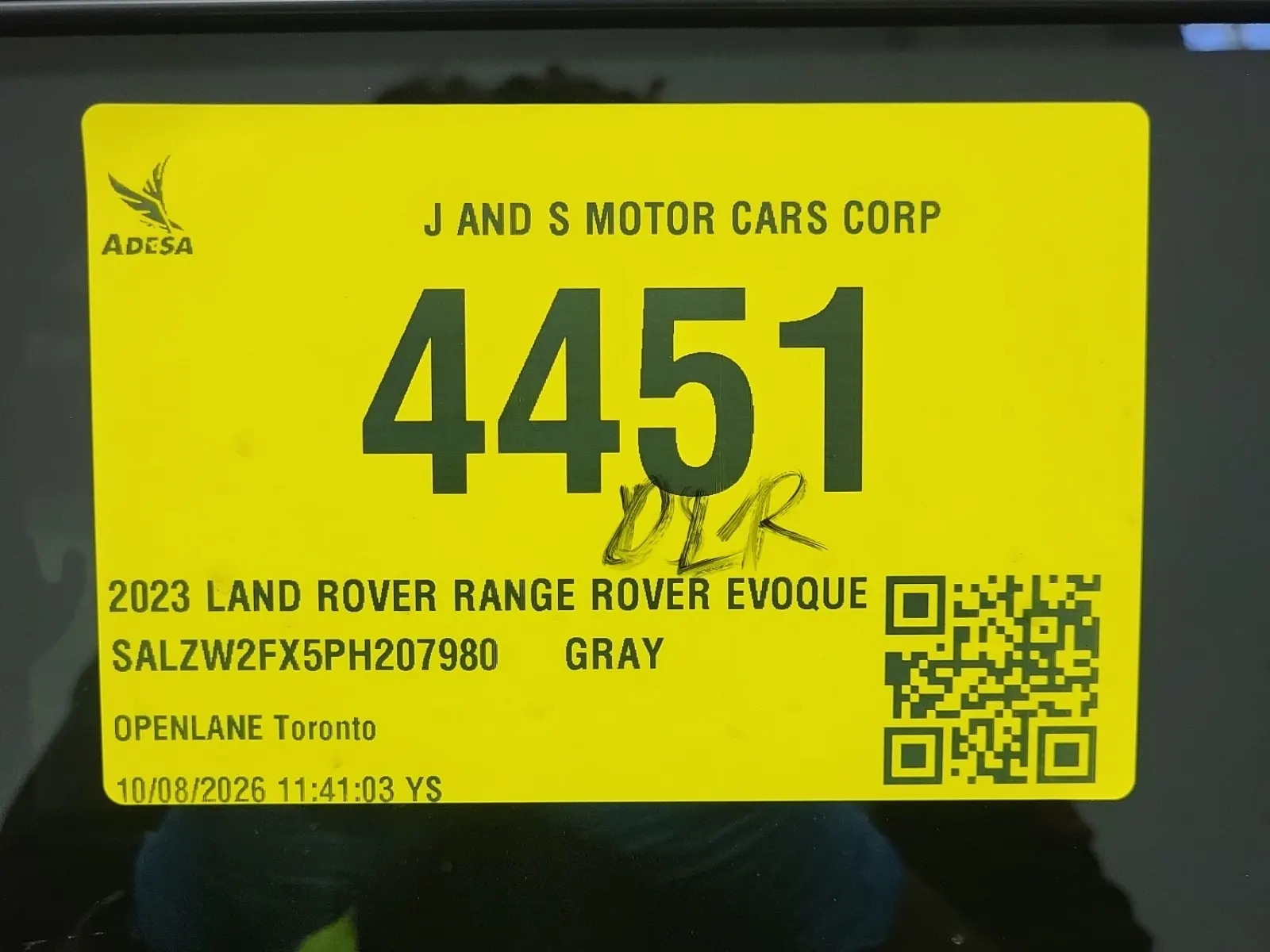 Inventory Label Photo