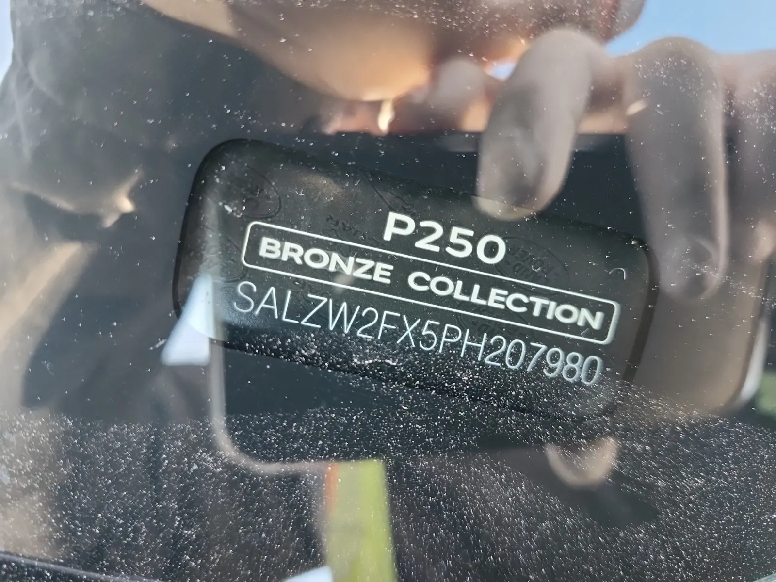 Dash VIN Plate Photo