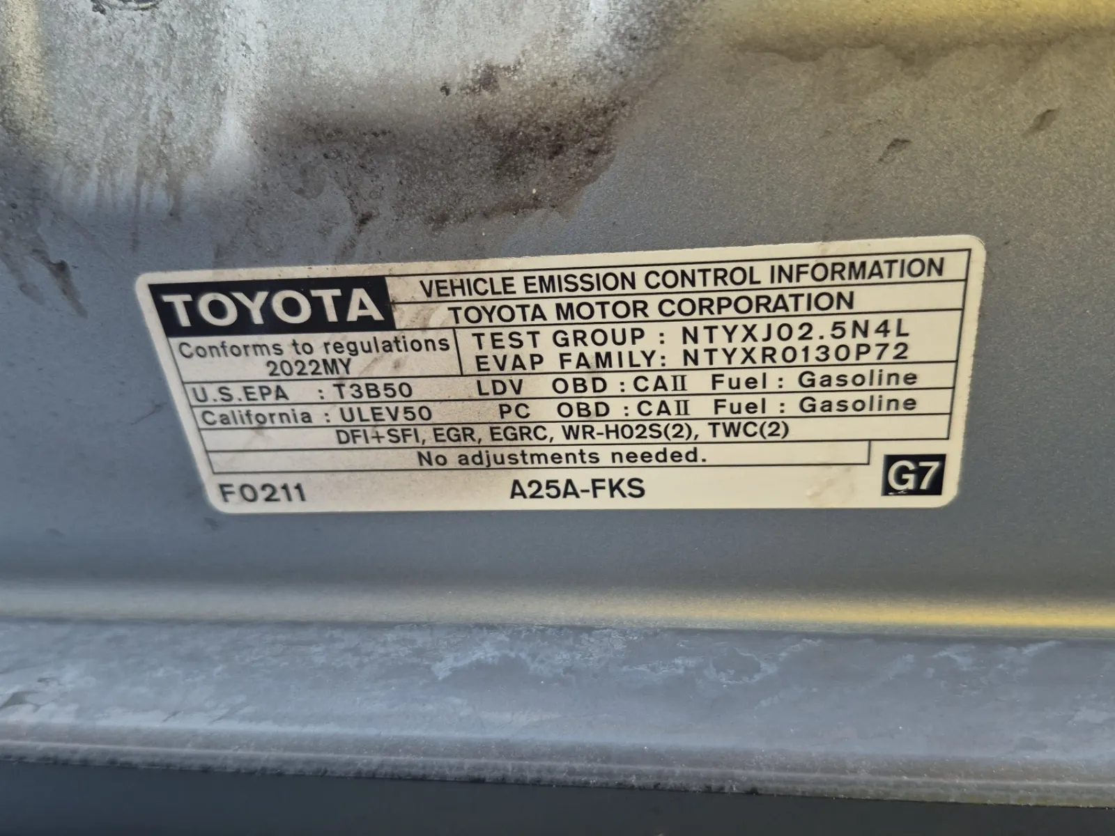Emission Sticker Photo
